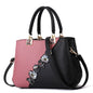 Cap Point pink / One size Denise Leather Embroidered Messenger Tote Bag