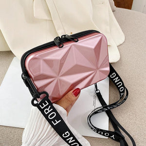 Cap Point Pink / One size Luxury New Suitcase Shape  Fashion Mini Bag