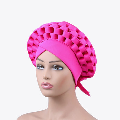 Cap Point Pink / One Size Queen Auto Gele Turban Headtie