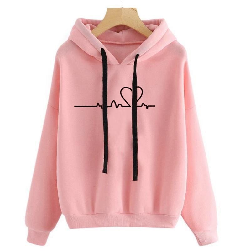 Cap Point Pink / S Melanie Spring Winter Long Sleeve Pullover Hoodies