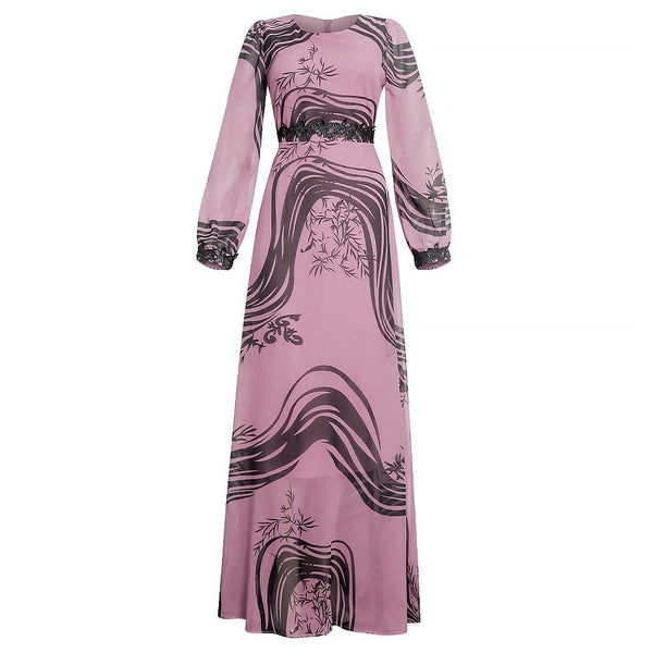 Cap Point Pink / XL Umama African Print Ankara Maxi Dress