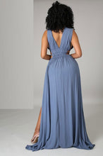 Load image into Gallery viewer, Cap Point Plain Sleeveless V-Neck Slit Maxi Dress
