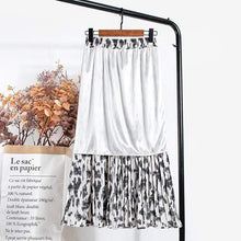 Load image into Gallery viewer, Cap Point Print Long Maxi Pleated Skirt
