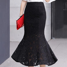 Load image into Gallery viewer, Cap Point Prisca High waist trumpet mermaid lace retro skirt
