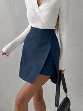 Load image into Gallery viewer, Cap Point Prisca Split A-Line  High Waist Office Irregular Mini Skirt
