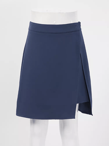 Cap Point Prisca Split A-Line  High Waist Office Irregular Mini Skirt