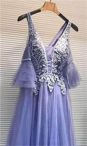 Cap Point Purple / 2XL Salome Elegant Temperament Evening Dress