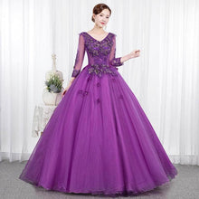 Load image into Gallery viewer, Cap Point Purple / 2XL Salome Fantasy Forest Pettiskirt Long Evening Dress
