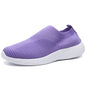 Cap Point Purple / 3 Elegant Breathable Mesh Knit Sock Platform Sneakers