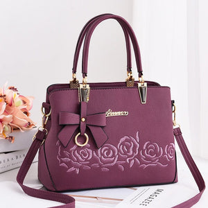 Cap Point Purple / 30cm Gertrude Luxury Designer Messenger Shoulder Handbag