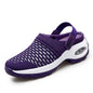 Cap Point purple / 5 Janice Comfort Women's Breathable Mesh Platform Summer Shoes