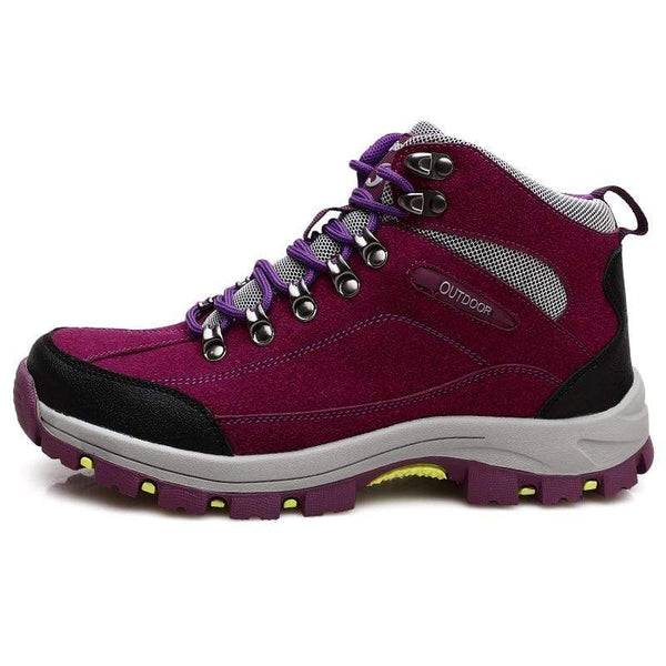 Cap Point purple / 5 Women Camping Hiking Slip-on Breathable Winter Sneakers