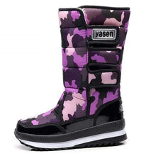 Load image into Gallery viewer, Cap Point Purple / 6 Men&#39;s non-slip furry snow boots
