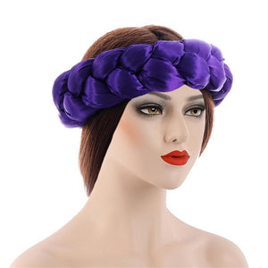 Cap Point Purple Fashionable Elastic Hair Band Turban