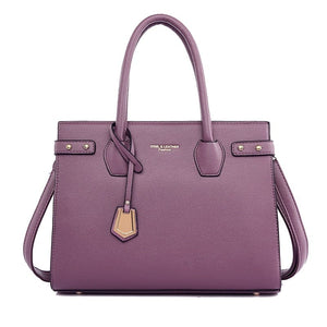 Cap Point Purple / One size New Luxury Leather HandbBag