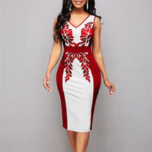 Load image into Gallery viewer, Cap Point Red 1 / S Belinda High Waist Slit Sleeveless Bodycon Midi Dress
