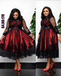 Cap Point Red / 12 New Vintage  Gothic  Summer Casual Party Dress