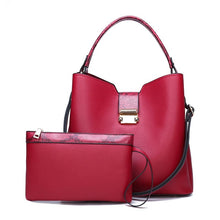 Load image into Gallery viewer, Cap Point Red / (30cm&lt;Max Length&lt;50cm) Denise Fashion Clutches High Quality Leather Large Shoulder Tote Crossbody Messenger Bag Set
