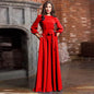 Cap Point Red / 3XL Rachel solid evening dress
