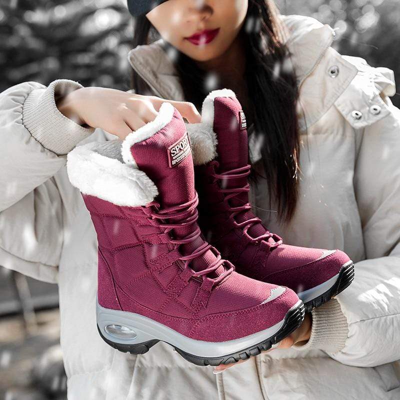 Cap Point Red / 5.5 Women Quality Waterproof  Comfortable Winter Keep Warm Boots