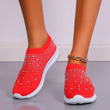 Load image into Gallery viewer, Cap Point Red / 5 Comfortable Soft Bottom Breathable Mesh Flat Sneakers
