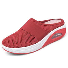 Load image into Gallery viewer, Cap Point red / 5 Janice Comfort Women&#39;s Breathable Mesh Platform Summer Shoes
