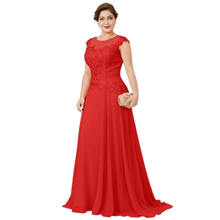 Load image into Gallery viewer, Cap Point Red / 6 Golden A-Line Mother of the Bride Dress
