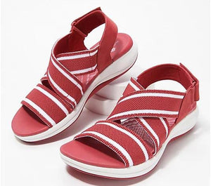 Cap Point Red / 6 Women's Summer Open Toe Non-Slip Platform Sandals