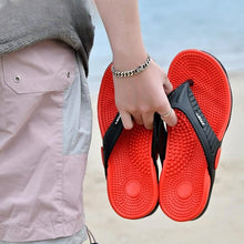 Load image into Gallery viewer, Cap Point Red / 7 Mens Summer Flip-flops
