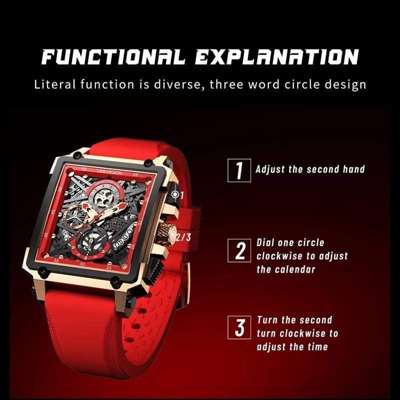 Cap Point Red Flame Montre Homme