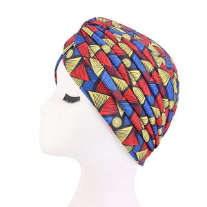 Cap Point Red Green Trendy printed hijab bonnet