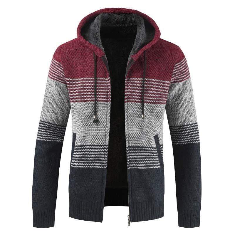Cap Point Red / M Josh Men's Sweater Coat