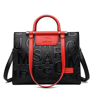 Cap Point Red / One size Denise Brand Luxury Designer Shoulder Large Capacity Vintage Tote Bag