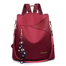 Load image into Gallery viewer, Cap Point Red / One size Denise Fashion Waterproof Oxford Shoulder Large Travel Backpack
