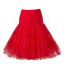 Load image into Gallery viewer, Cap Point red / One Size Fashion Pleated Elastic High Waist Mid-Calf Skirt
