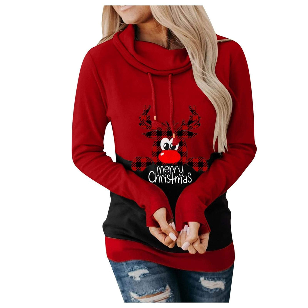 Cap Point Red / S Christmas Women Hoodie