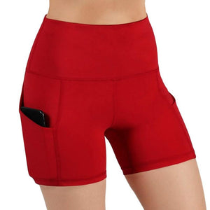 Cap Point Red / S High Waist  Running Shorts