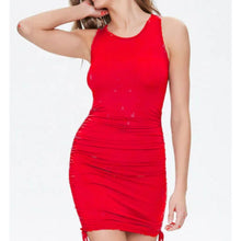 Load image into Gallery viewer, Cap Point Red / S Malia Summer Short sleeve  Bodycon Stretch Mini Dress

