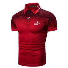 Load image into Gallery viewer, Cap Point Red / S Mens Printed short-sleeved polo shirt
