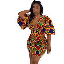 Load image into Gallery viewer, Cap Point Red / S Mzanzi V-neck Mini Dress
