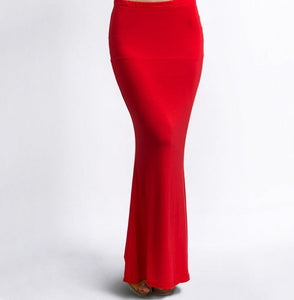 Cap Point Red / S Schomie New European Bag Hip Fishtail Skirt