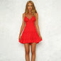 Cap Point Red / S Summer Lace Halter Sexy Backless Beach Dress