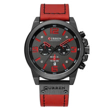 Load image into Gallery viewer, Cap Point red Top Brand Luxury Waterproof Sport Wrist Watch Chronograph Mens Watch
