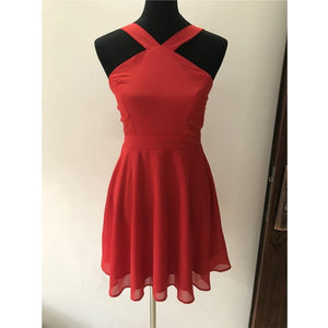 Cap Point Red / XS Summer Style Cute Women Sexy Halter Dress