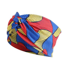 Load image into Gallery viewer, Cap Point red yellow blue African Print Stretch Bandana
