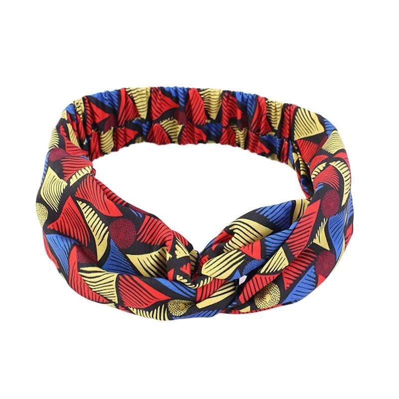 Cap Point Red yellow blue African Print Stretch Bandana