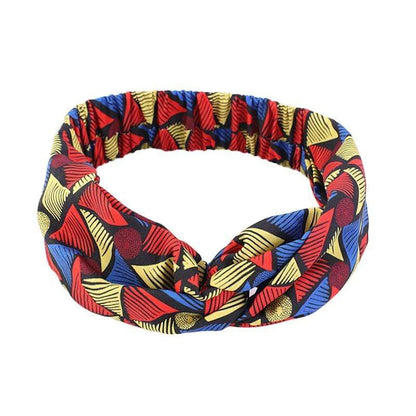 Cap Point Red yellow blue African Print Stretch Bandana