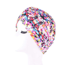 Load image into Gallery viewer, Cap Point Red Yellow Trendy printed hijab bonnet
