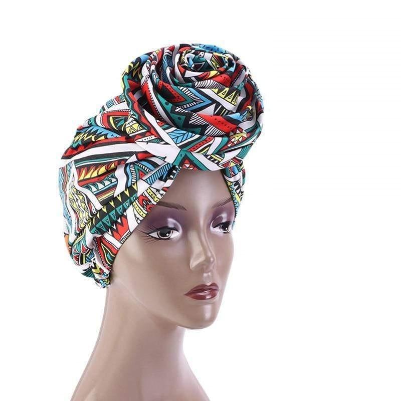 Cap Point red yellow white African Print Stretch Bandana