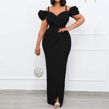 Load image into Gallery viewer, Cap Point Roberta Evening Dinner Gown V-neck Bodycon Sexy Long Dress
